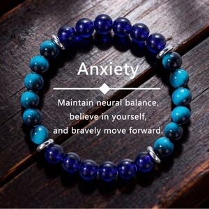 💎4/$20💎Dark Blue Tigers Eye/Blue Tigers Eye Anxiety Bracelet